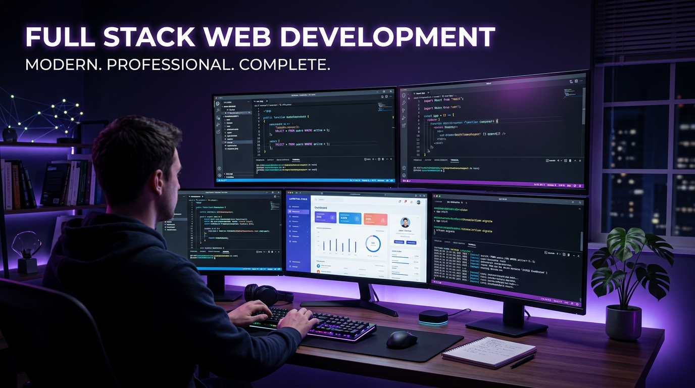 دبلومة تطوير تطبيقات الويب المتكاملة (Full Stack Web Development)